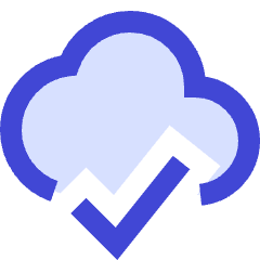 Cloud Check Icon from Sharp Duo Set