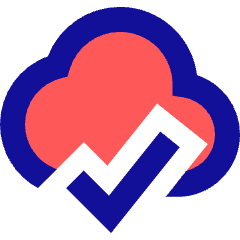 Cloud Check Icon from Sharp Pop Set