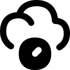 Cloud Clock Icon from Flex Remix Set