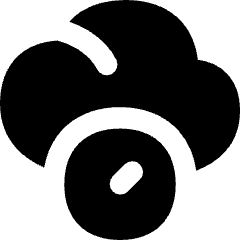 Cloud Clock Icon from Flex Solid Set