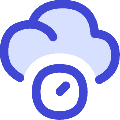 Cloud Clock Icon from Flex Duo Set