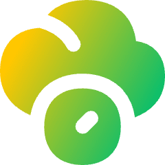 Cloud Clock Icon from Flex Gradient Set