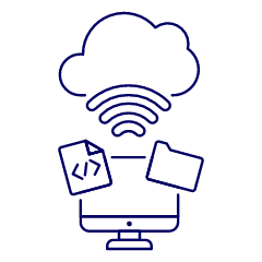Cloud Connecting 4 Illustration from UX Line Set