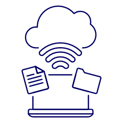 Cloud Connecting 9 Illustration from UX Line Set