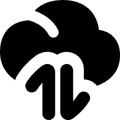 Cloud Data Transfer Icon from Flex Solid Set