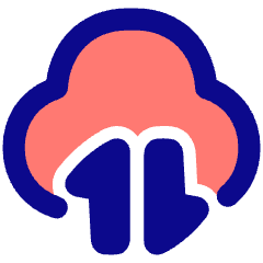 Cloud Data Transfer Icon from Plump Pop Set