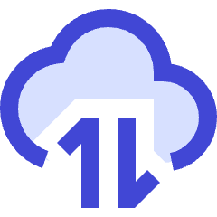 Cloud Data Transfer Icon from Sharp Duo Set