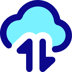 Cloud Data Transfer Icon from Core Pop Set