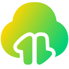 Cloud Data Transfer Icon from Plump Gradient Set