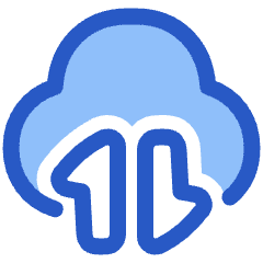 Cloud Data Transfer Icon from Plump Duo Set