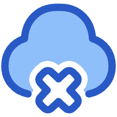Cloud Delete Icon from Plump Duo Set