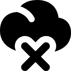 Cloud Delete Icon from Flex Solid Set