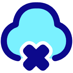 Cloud Delete Icon from Plump Pop Set