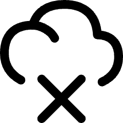 Cloud Delete Icon from Flex Line Set