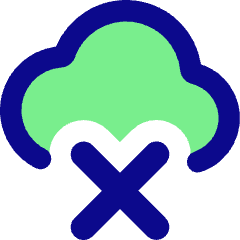 Cloud Delete Icon from Core Pop Set