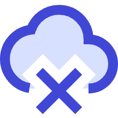 Cloud Delete Icon from Sharp Duo Set