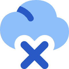 Cloud Delete Icon from Flex Flat Set