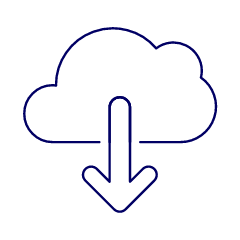 Cloud Download 1 Illustration from UX Line Set
