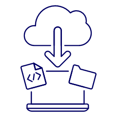 Cloud Download 10 Illustration from UX Line Set