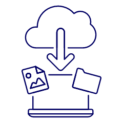 Cloud Download 12 Illustration from UX Line Set