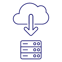 Cloud Download 14 Illustration from UX Line Set