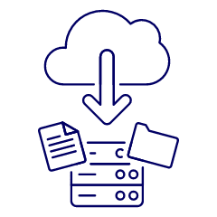 Cloud Download 15 Illustration from UX Line Set