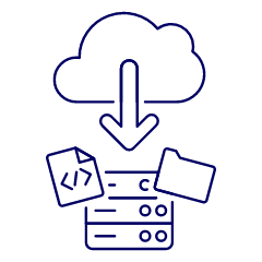 Cloud Download 16 Illustration from UX Line Set