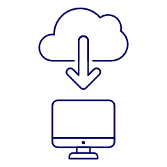 Cloud Download 2 Illustration from UX Line Set