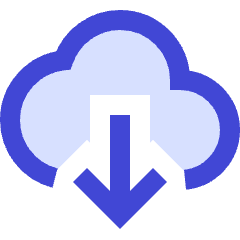 Cloud Download Icon from Sharp Duo Set