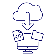Cloud Download 4 Illustration from UX Line Set