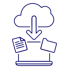 Cloud Download 9 Illustration from UX Line Set