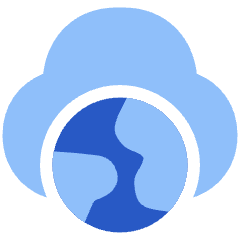 Cloud Globe Icon from Plump Flat Set