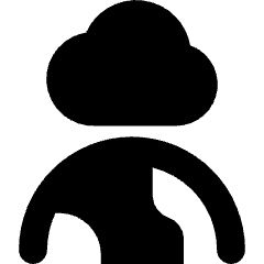 Cloud Globe Icon from Core Solid Set