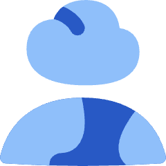 Cloud Globe Icon from Flex Flat Set