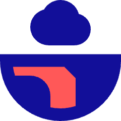Cloud Globe Icon from Sharp Pop Set