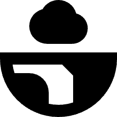 Cloud Globe Icon from Sharp Remix Set