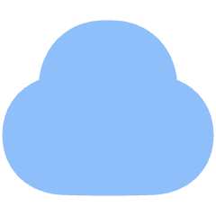 Cloud Icon from Plump Flat Set