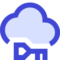 Cloud Key Icon from Sharp Duo Set