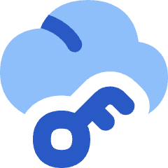 Cloud Key Icon from Flex Flat Set