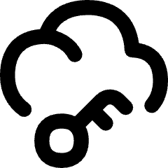 Cloud Key Icon from Flex Remix Set