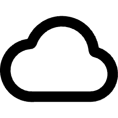 Cloud Icon from Core Remix Set