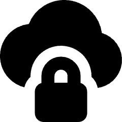 Cloud Lock Icon from Core Solid Set