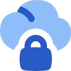 Cloud Lock Icon from Flex Flat Set