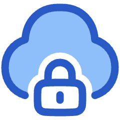Cloud Lock Icon from Plump Duo Set