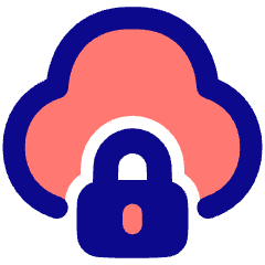 Cloud Lock Icon from Plump Pop Set