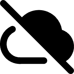 Cloud Off Icon from Core Remix Set