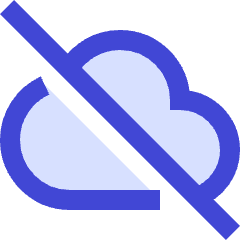 Cloud Off Icon from Sharp Duo Set