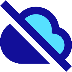 Cloud Off Icon from Sharp Pop Set
