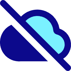 Cloud Off Icon from Core Pop Set