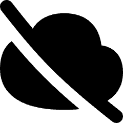 Cloud Off Icon from Flex Solid Set